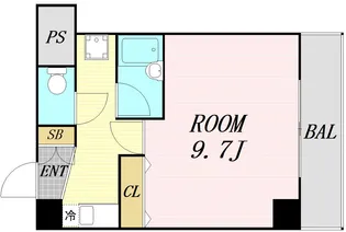 TM南森町【6階】の間取り