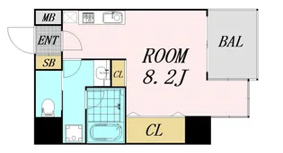 サンネクテール天満橋【5階】の間取り