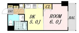 ドライバウム江坂【7階】の間取り