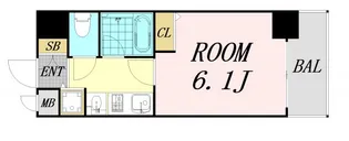 シャンティ千歳【9階】の間取り