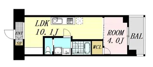 Re-be東三国【10階】の間取り