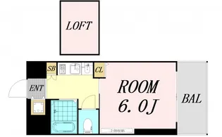 エステムコート梅田東アクアパレス【6階】の間取り