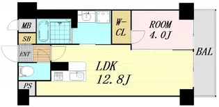 EL-Sia Umekita【4階】の間取り