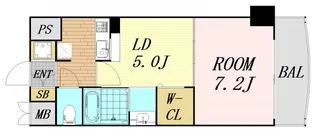 ノルデンタワー天神橋アネックス【4階】の間取り