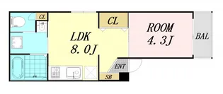 LUXE黒崎町【1階】の間取り