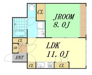 グランヴィ新大阪【5階】の間取り
