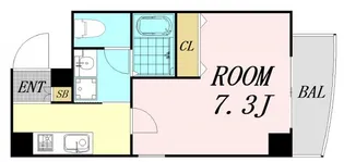 ラフォンテ大国【9階】の間取り