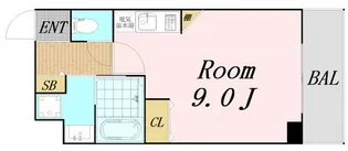 アクアプレイス梅田【10階】の間取り