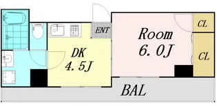 新大阪エルセーヌ五月【4階】の間取り