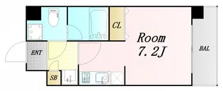 LC新梅田Ⅱ【11階】の間取り