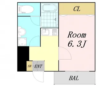 サンバニ−都島【1階】の間取り