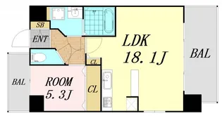 ラグレース福島【3階】の間取り