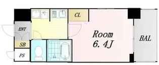 エスリード新梅田【3階】の間取り