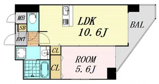 ティーズガーデン【9階】の間取り