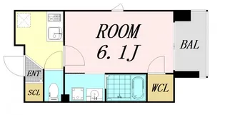 プレサンス心斎橋レヨン【5階】の間取り