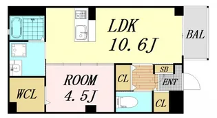 RESIDENCE高千穂【4階】の間取り
