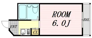パシフィック北野【4階】の間取り