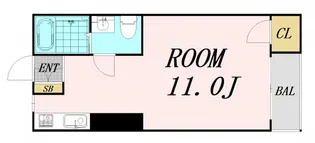 エバーグリーン新大阪【4階】の間取り