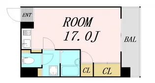 グロリアス北大阪【7階】の間取り