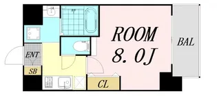 セオリー難波パレ【3階】の間取り
