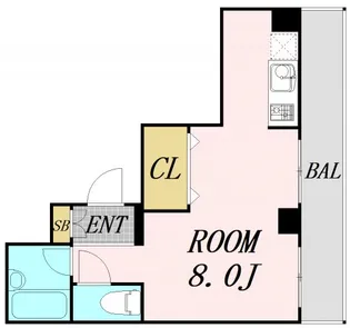 ルミエ新大阪【4階】の間取り