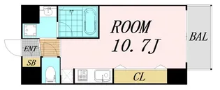 ドルチェヴィータ新大阪【8階】の間取り