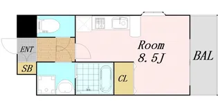 エクセレント上新17【6階】の間取り