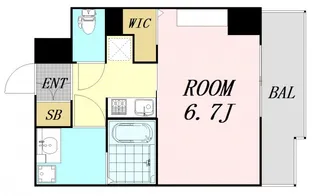 ライフフィールド塚本Grace【8階】の間取り