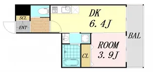 スプランディッド安土町【7階】の間取り