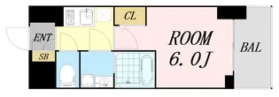 エスリードレジデンス大阪本町【8階】の間取り