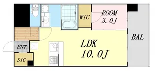 レジュールアッシュ塚本レジデンス【9階】の間取り