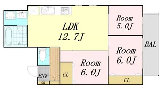 SSK NORTH OSAKA【1階】の間取り
