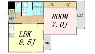 プラム・ユー【1階】の間取り