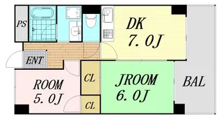 メゾンエルミタージュ【7階】の間取り