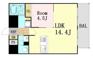 セレニテ梅田北プレミアム【11階】の間取り