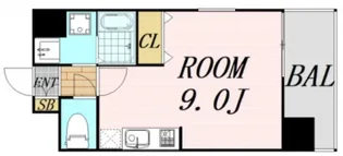 comforespa新大阪【9階】の間取り