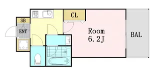 アクアプレイス梅田3【11階】の間取り