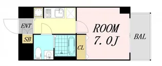 レジュールアッシュ大阪城ノルド【3階】の間取り