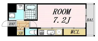 プレッツァ新大阪【7階】の間取り