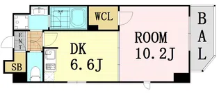 アーデン西天満【9階】の間取り