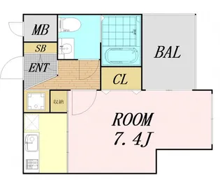 セレニテ天六【9階】の間取り