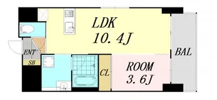 ノルデンハイム同心【6階】の間取り