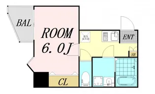 BLUE西長堀【5階】の間取り