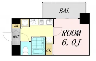 プレサンス梅田北パワーゲート【5階】の間取り