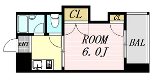 collection中崎1【3階】の間取り
