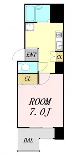 シャトー京橋【5階】の間取り