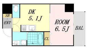 オクトレーベン新大阪【3階】の間取り