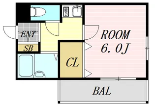 グリーンヒル江坂【3階】の間取り