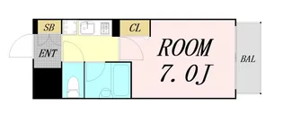 エスリード同心第2【12階】の間取り