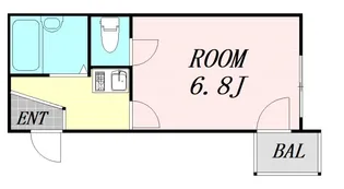 ジオナ新大阪【7階】の間取り